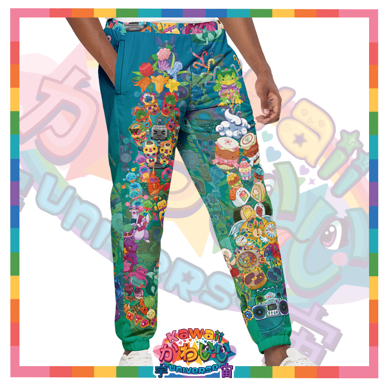 Kawaii Universe - Cute Cheery KUtemas Designer Unisex Sports Pants