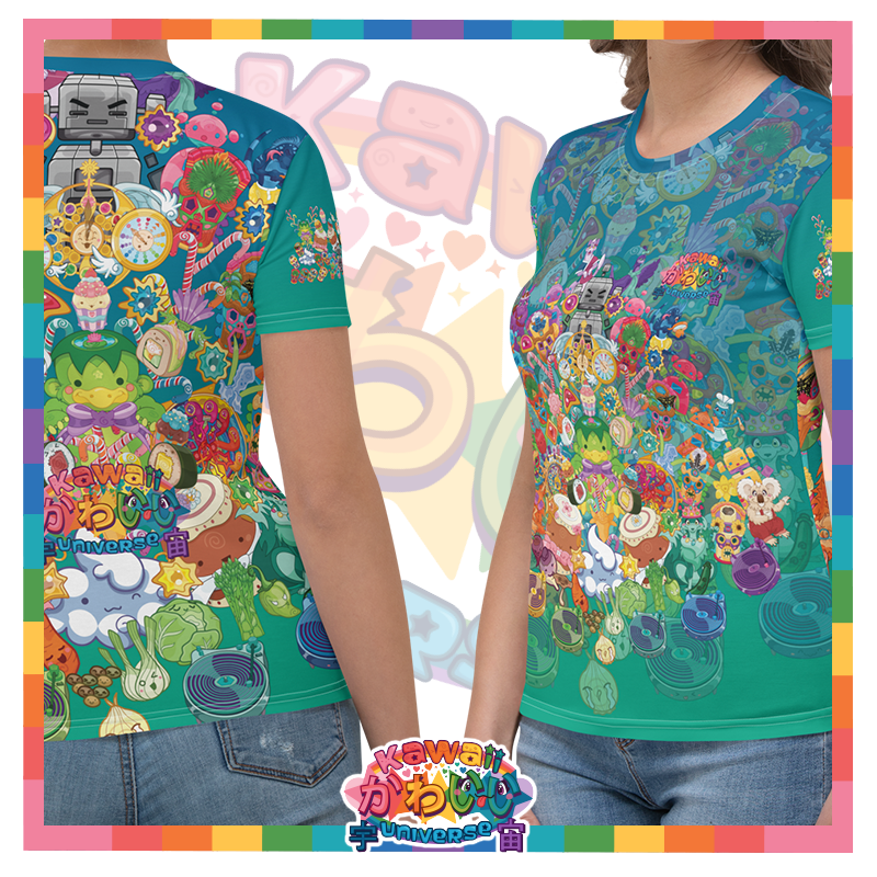 Kawaii Universe - Cute Cheery KUtemas Ladies Tee