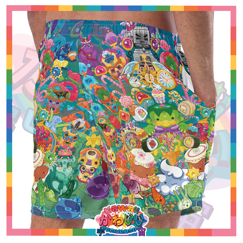 Kawaii Universe - Cute Cheery KUtemas Mens Swim Shorts