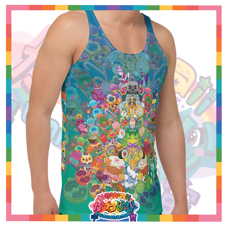 Kawaii Universe - Cute Cheery KUtemas Mens or Unisex Tank Top