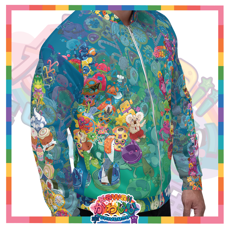 Kawaii Universe - Cute Cheery KUtemas Designer Unisex Zip Jacket