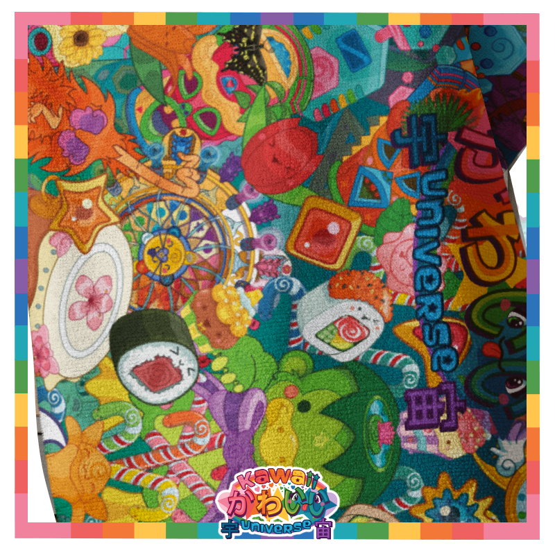 Kawaii Universe - Cute Cheery KUtemas Designer Towel