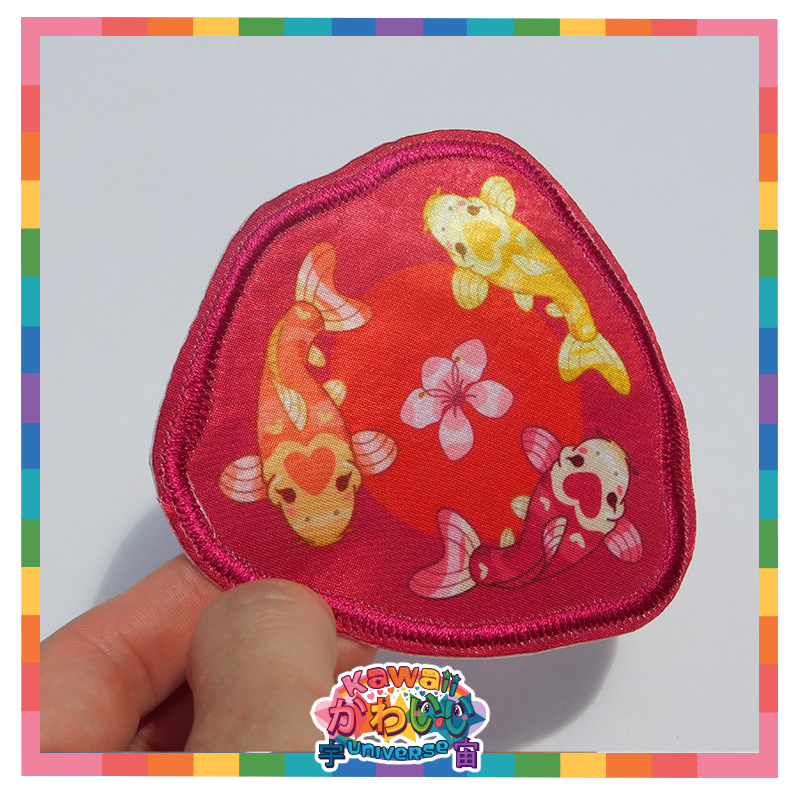 Kawaii Universe - Cute Classic Koi Iron-On Patch