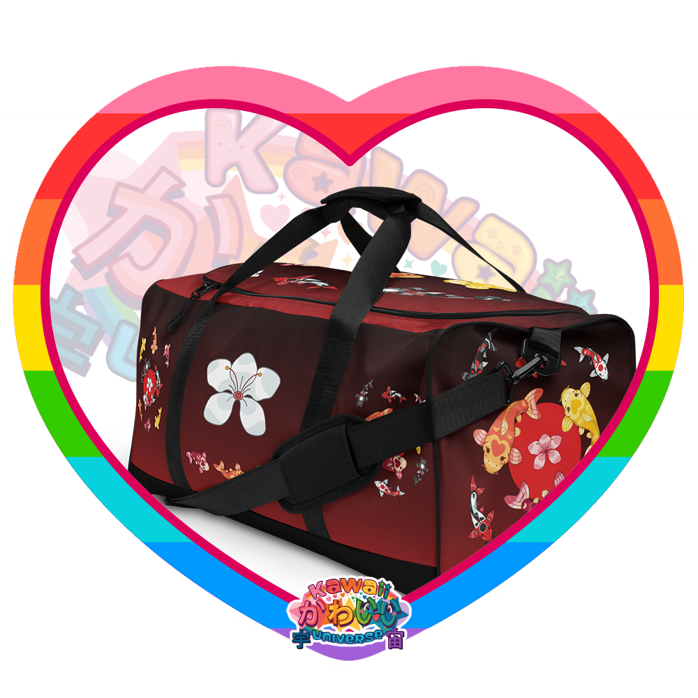 Kawaii Universe - Cute Classic Koi Noir Designer Duffel