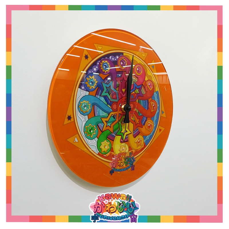 Kawaii Universe - Cute Cosmic Amulet Medallion Clock