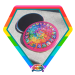Kawaii Universe - Cute Cosmic Eyes Hearts See You Clock Designer Medallion Magnet