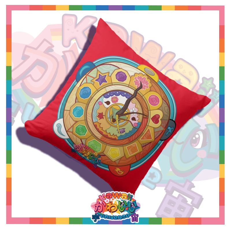 Kawaii Universe - Cute Cosmic Mother Nature Clock Double Sided Zippered Pillow