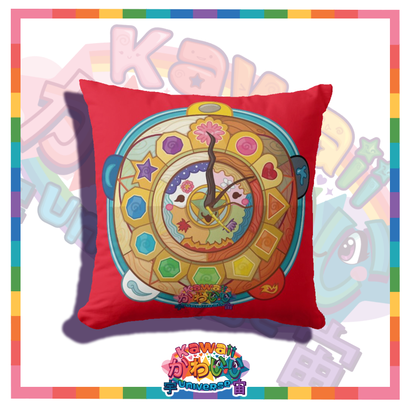 Kawaii Universe - Cute Cosmic Mother Nature Clock Double Sided Zippered Pillow