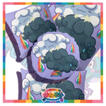 Kawaii Universe - Cute Don't Worry About The Weather Clouds Double Sided Zippered Pillow