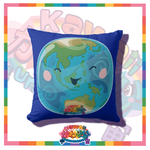 Kawaii Universe - Cute East Hemisphere Earth Double Sided Zippered Pillow