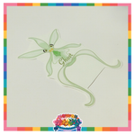 Kawaii Universe - Ghost Orchid Versatile Sticker - Classic or Glass Decal or Magnet or Patch