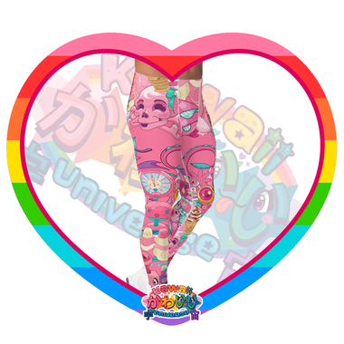Kawaii Universe - Cute Hyper Nikomi Pink Collection Mens Leggings