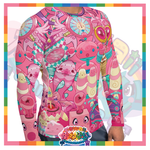 Kawaii Universe - Cute Hyper Nikomi Pink Collection Mens Surf N' Swim Shirt