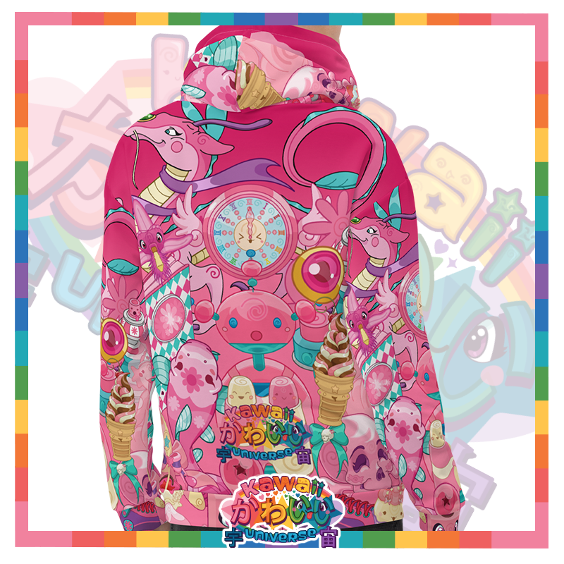 Kawaii Universe - Cute Hyper Nikomi Pink Collection Unisex Hoodie