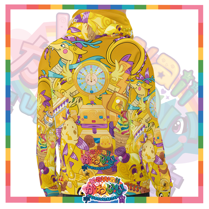 Kawaii Universe - Cute Hyper Nikomi Yellow Collection Unisex Hoodie