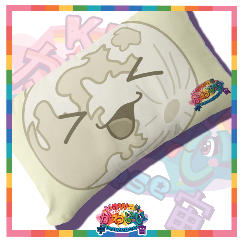 Kawaii Universe - Cute Lunar Full Moon Double Sided Zippered Pillow