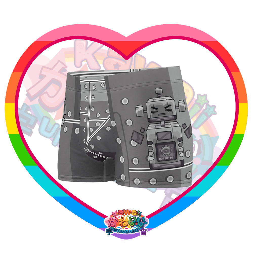 Kawaii Universe - Cute Metallized Robot Mens Underwear