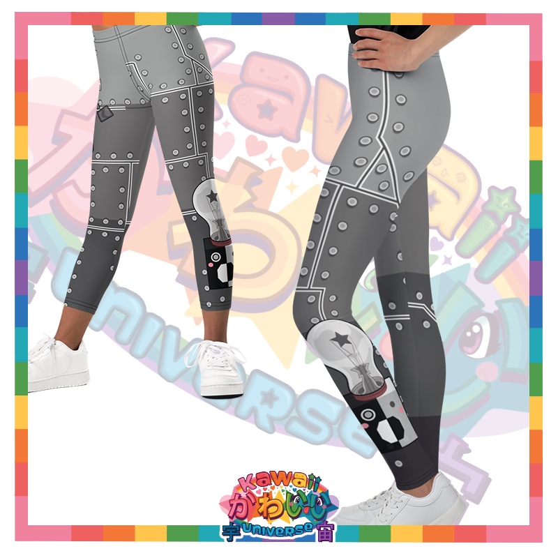 Kawaii Universe - Cute Metallized Robot Toddler to Tween Leggings