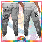 Kawaii Universe - Cute Metallized Robot Designer Unisex Sports Pants