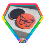 Kawaii Universe - Cute Miami Monarch Butterfly Designer Medallion Magnet