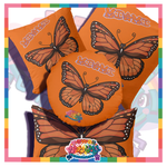 Kawaii Universe - Cute Monarch Butterfly Miami Double Sided Zippered Pillow