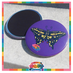 Kawaii Universe - Cute Miami Schaus Swallowtail Butterfly Designer Medallion Magnet