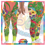 Kawaii Universe - Cute Miami Tiki Totems Mens Leggings