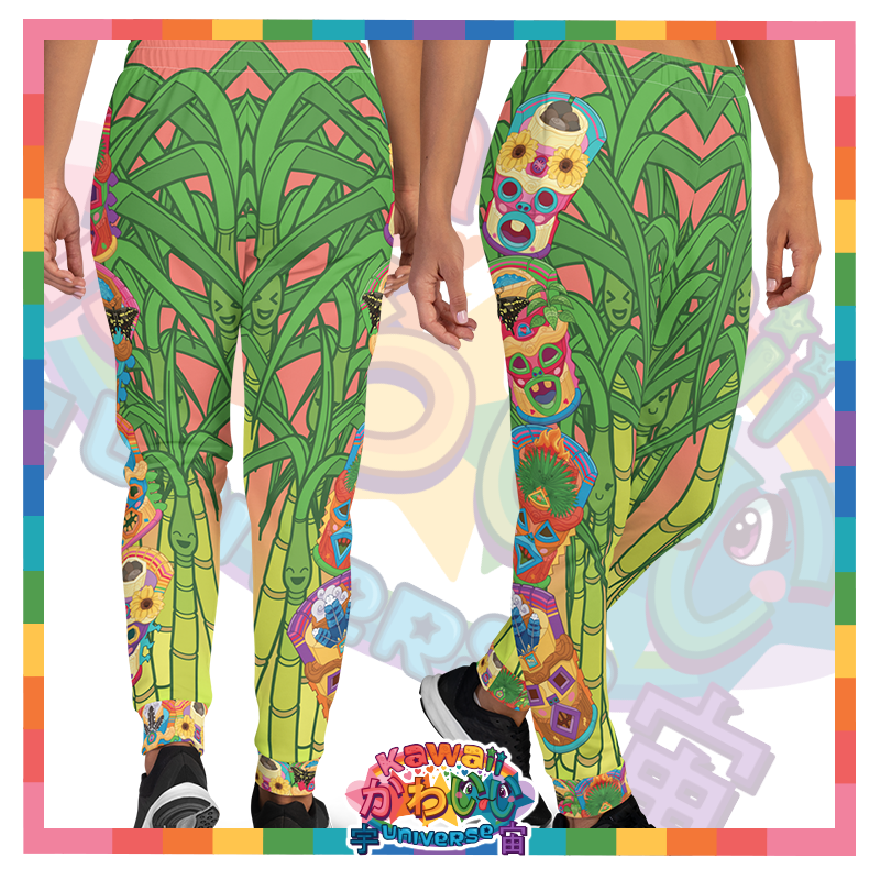 Kawaii Universe - Cute Miami Tiki Totems Ladies Sweat Pants