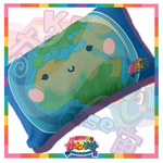 Kawaii Universe - Cute East Hemisphere Earth Double Sided Zippered Pillow