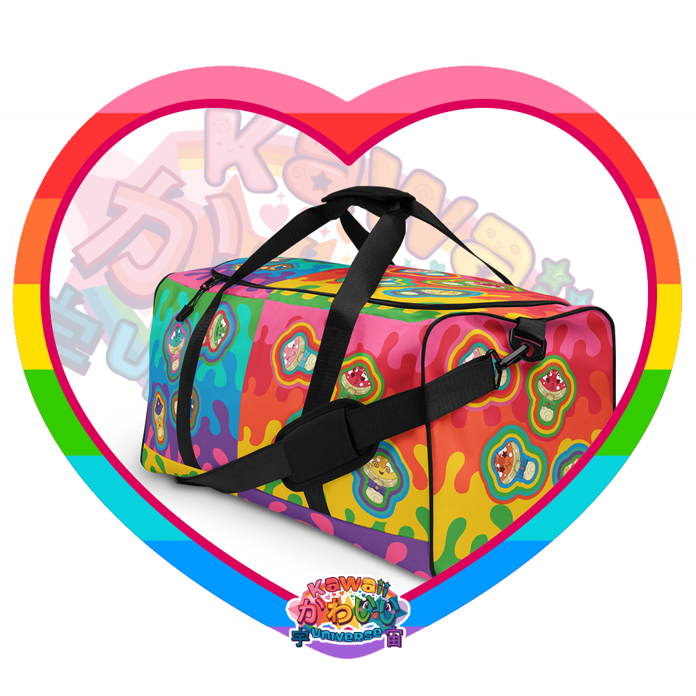 Kawaii Universe - Cute Natsu Fantasy Mushrooms Designer Duffel