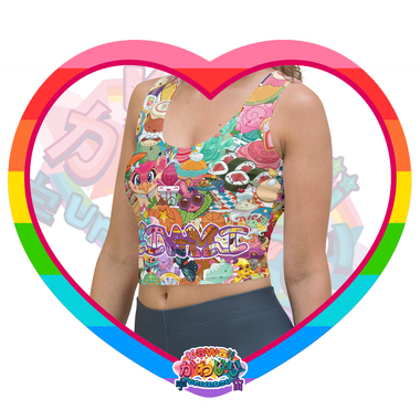 Kawaii Universe - Cute Neoverse Collection Ladies Sports Crop