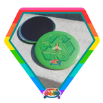 Kawaii Universe - Cute Recycle Symbol Designer Medallion Magnet