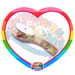 Kawaii Universe - Cute Ultimate Pizza Party Warm Designer Satin Ribbon 1.5 inch Slim