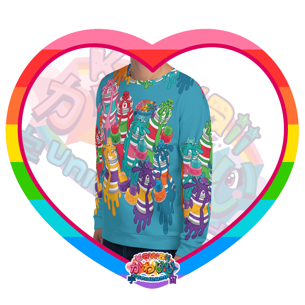 Kawaii Universe - Cute Urban Spray Cans Collection Unisex Longsleeve